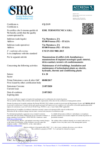 Certificazione ISO