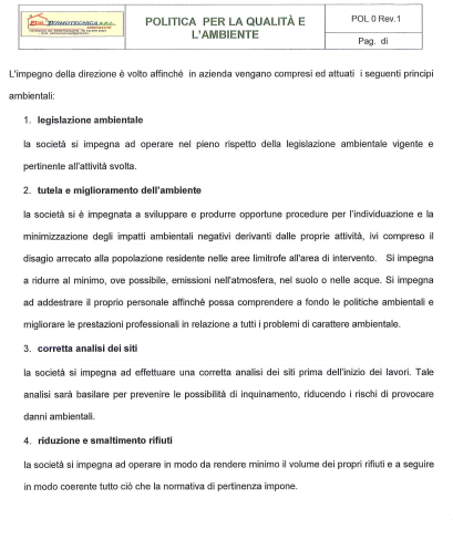 Politica Ambientale